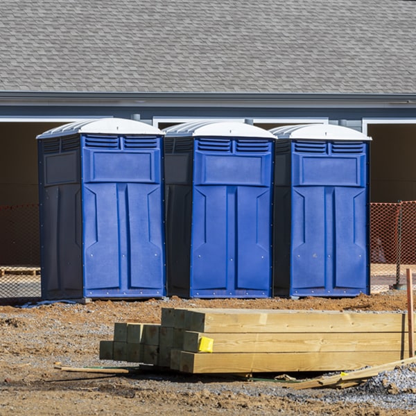 how often are the portable toilets cleaned and serviced during a rental period in Westmoreland New Hampshire